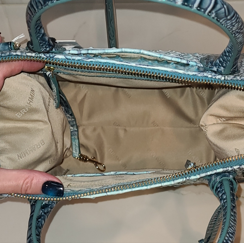 NWT Brahmin Small Caroline Spearmint Ombre Melbourne - Picture 11 of 14
